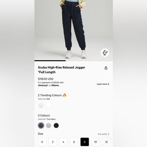 Lululemon Scuba Joggers